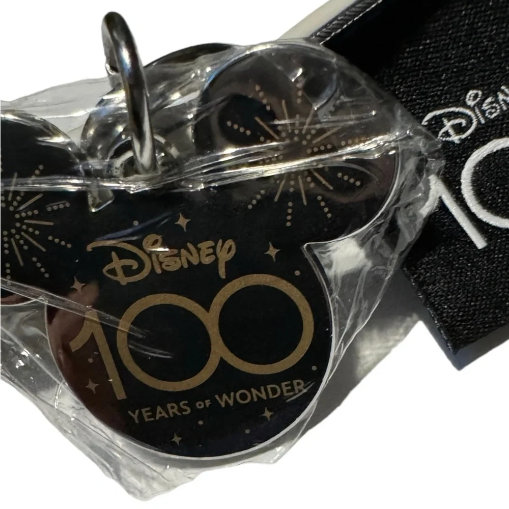 Disney Parks DISNEY100 Dog Collar Large Length Silver/Purple